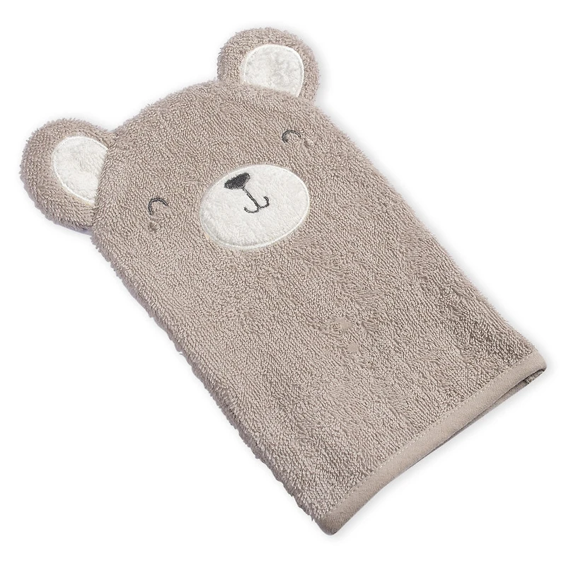 Koala Baby - Gant de bain pour bébé - Ours brun