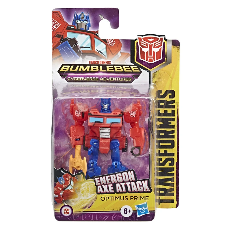 Transformers Toys Cyberverse Action Attackers Scout Class Optimus Prime Action Figure