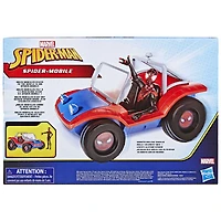 Marvel Spider-Man Spider-Mobile 6-Inch-Scale Vehicle with Miles Morales Action Figure
