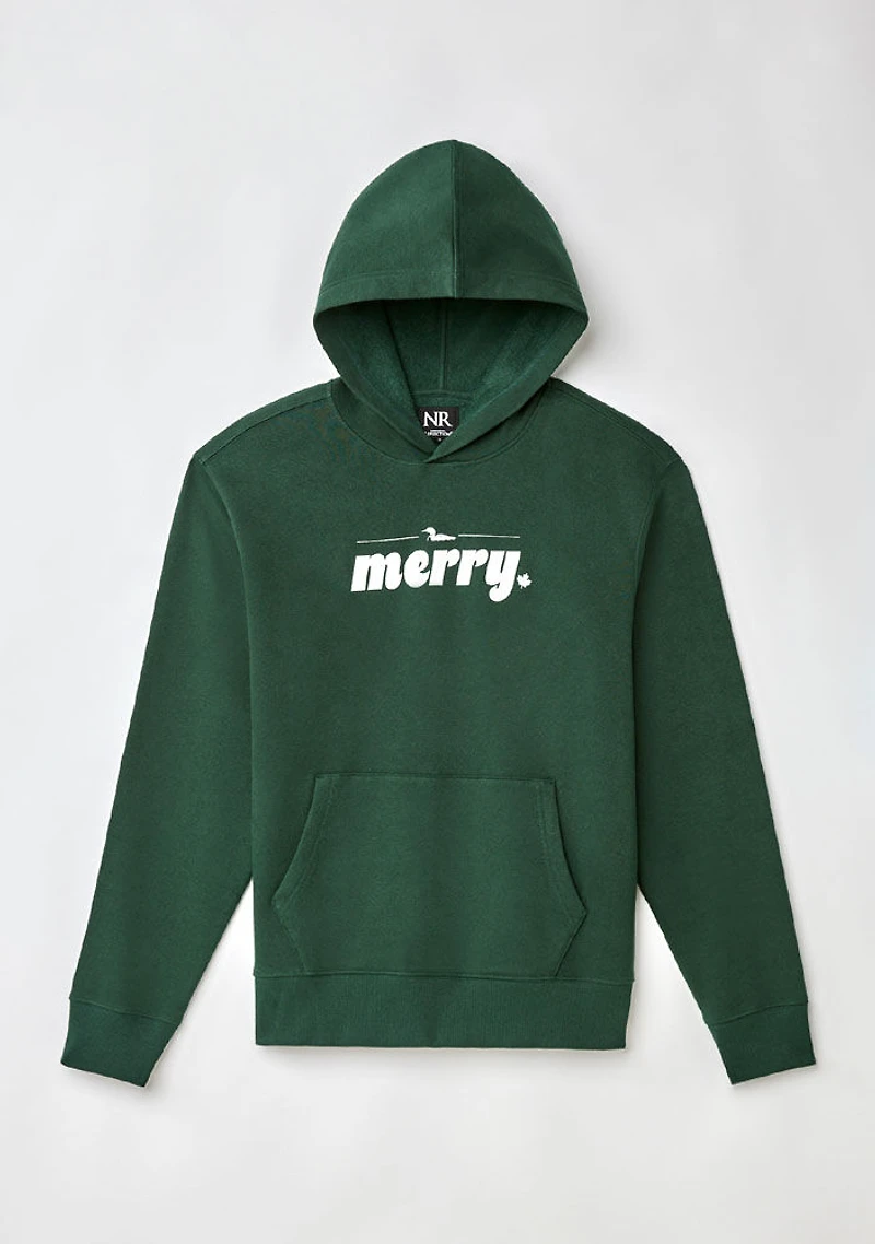 Chandail à capuchon festif avec logo Northern Reflections Adulte Vert