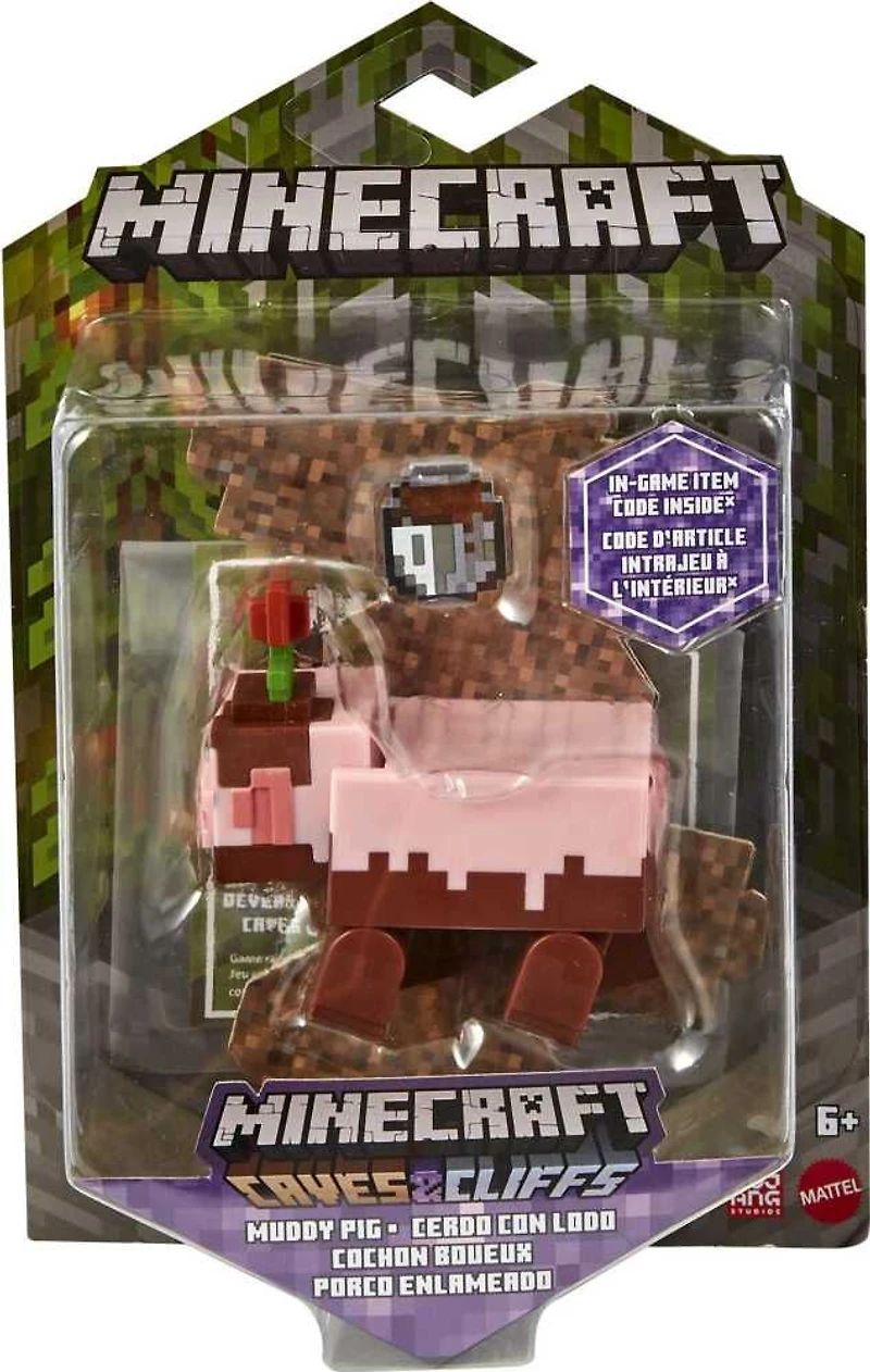 Minecraft Craft-A-Block Assortment Figures, Authentic Character Based on the Video Game