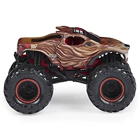 Monster Jam, Monster truck Wolf's Head officiel, véhicule en métal moulé, série Ruff Crow, échelle 1:64
