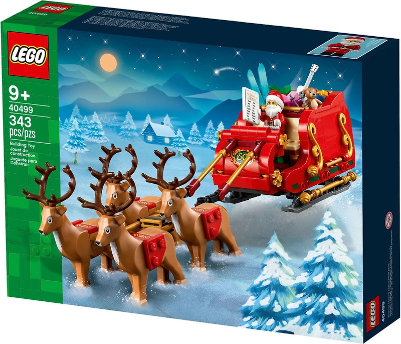 LEGO Santa's Sleigh Christmas Toy Building Set for Ages 9-13, with Reindeer & Santa Figurine, 40499