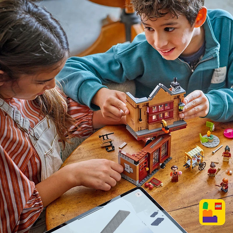 LEGO Harry Potter Le Magasin d'Accessoires de Quidditch et Les Glaces Florian Fortarôme, Boutiques du Chemin de Traverse 76452