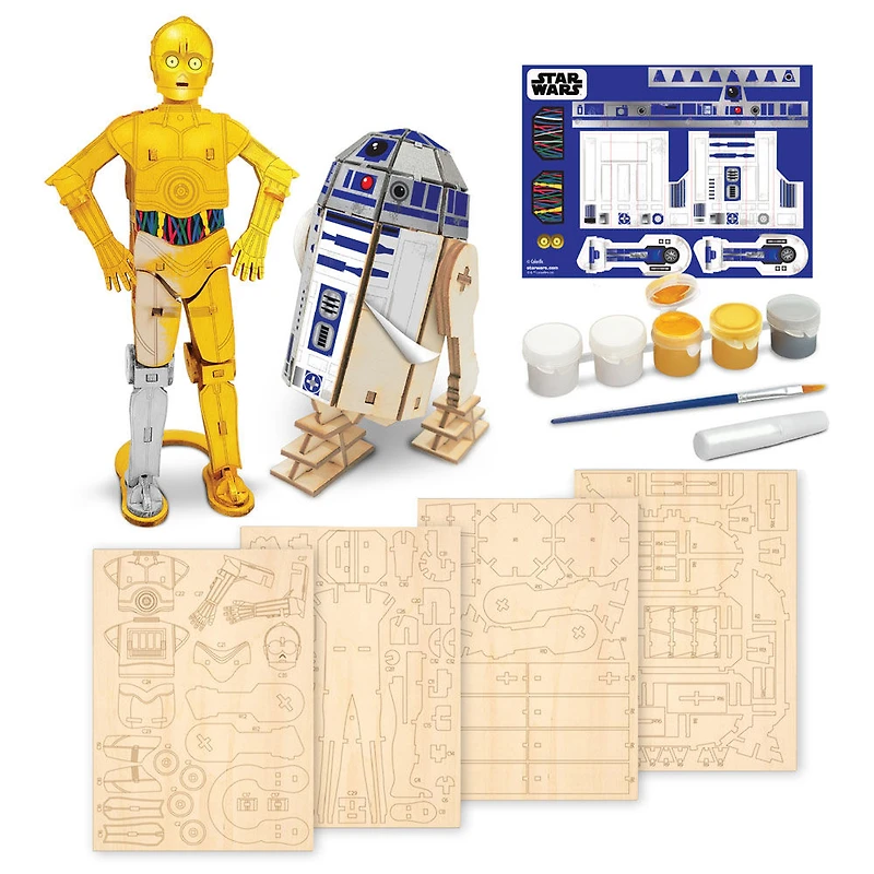 Wood Worx Star Wars C3PoandR2-D2 Twin Pack