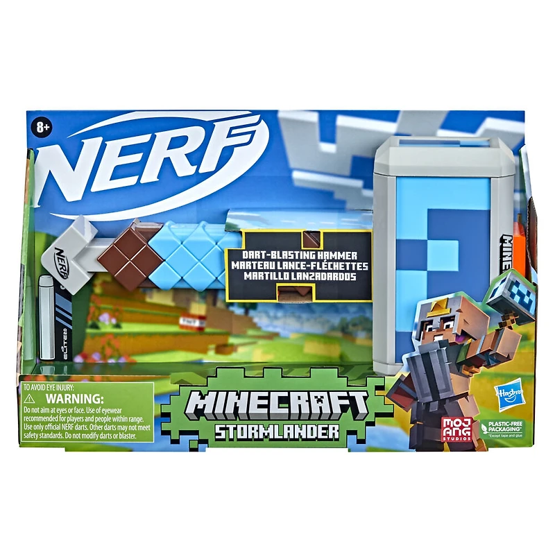 Nerf Minecraft, marteau lance-fléchettes Stormlander
