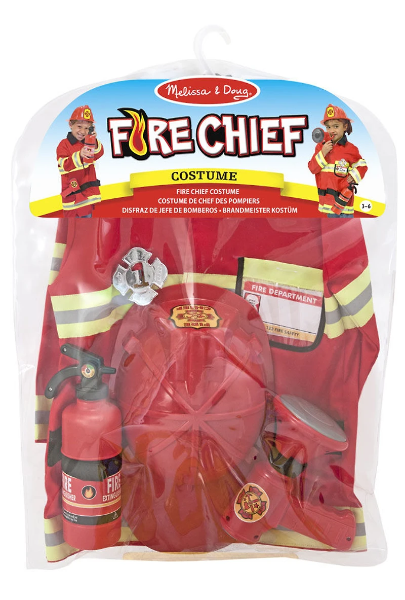 Melissa & Doug Fire Chief Role Play Costume Set
