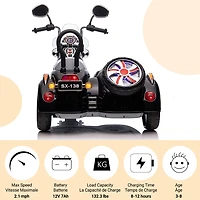 Voltz Toys Moto 12V électrique 2 places à chevaucher