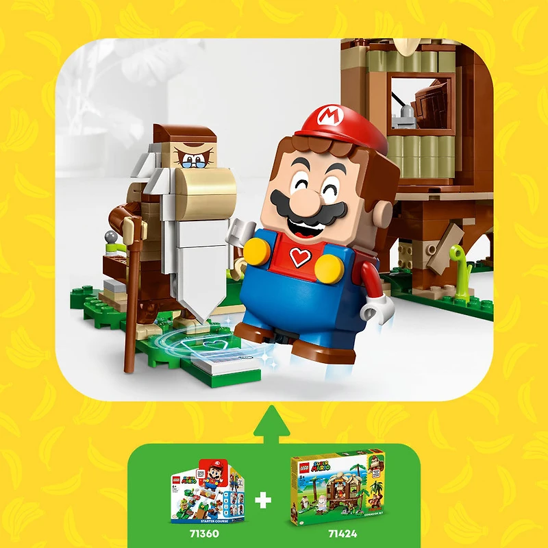 LEGO Super Mario Donkey Kong's Tree House Expansion Set 71424 Building Toy Set (555 Pieces)