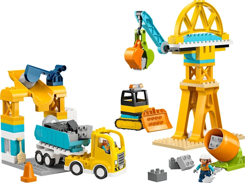 LEGO DUPLO Town 3 in 1 Construction Site and Vehicles Toys for Toddlers, Boys & Girls, Ages 3+ - 10476
