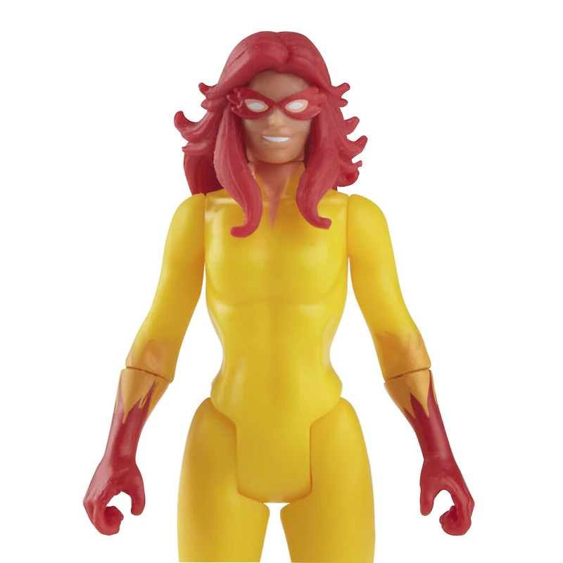 Hasbro Marvel Legends Series Retro 375 Collection, figurine articulée de collection Marvel's Firestar de 9,5 cm