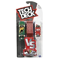 Tech Deck, Flip Skateboards Versus Series, Collectible Fingerboard 2-Pack and Obstacle Set