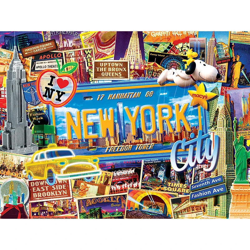 Masterpieces Puzzle Company Greetings From - New York Casse-Tête De 550 Pièces - Édition anglaise