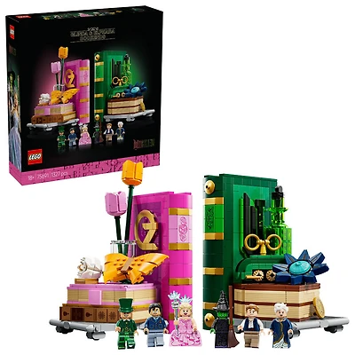 LEGO Wicked Glinda & Elphaba Bookends For Shelves, Fantasy Gift Craft Kit Reading Decor 75691