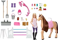 Barbie Mysteries: The Great Horse Chase Stable Playset with Doll, Toy Horse & Accessories, 25+ Pieces