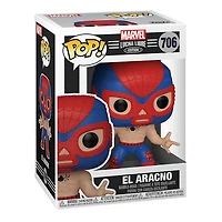 Spider-Man El Aracno Funko Pop! Figurine a tête oscillant - Marvel Lucha Libre Edition