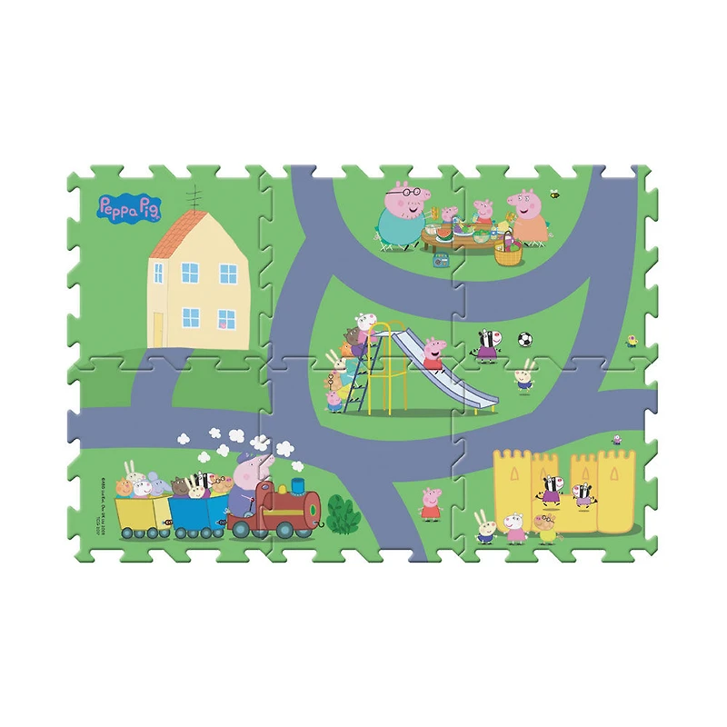 MEGAMAT - Peppa Pig ensemble de 6 tuiles pour tapis de jeu