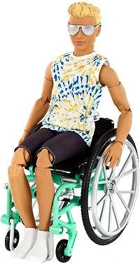 Barbie Ken Fashionistas Doll - Wheelchair and Tie-Dye Shirt