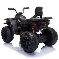KidsVip 24V Enfants et Tout-Petits Titan Quad/ATV Voiture Eléctrique avec Commande à Distance - Noir - Édition anglaise