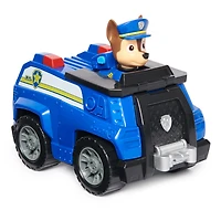 PAW Patrol, Chase Patrol Cruiser, Véhicule avec figurine articulée à collectionner, jouets respectueux de la planète