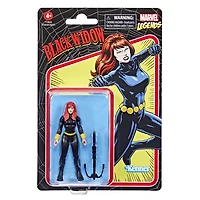 Hasbro Marvel Legends Series Retro 375 Collection, figurine Black Widow de 9,5 cm, 1 accessoire