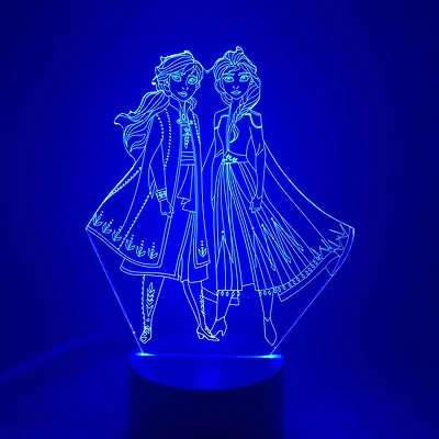 Disney La Reine des Neiges II Veilleuse Del Multicolore