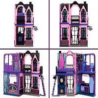 Monster High Boo-tique Hotel Doll House with Spooky Surprises in Every Room and 13+ Accessories