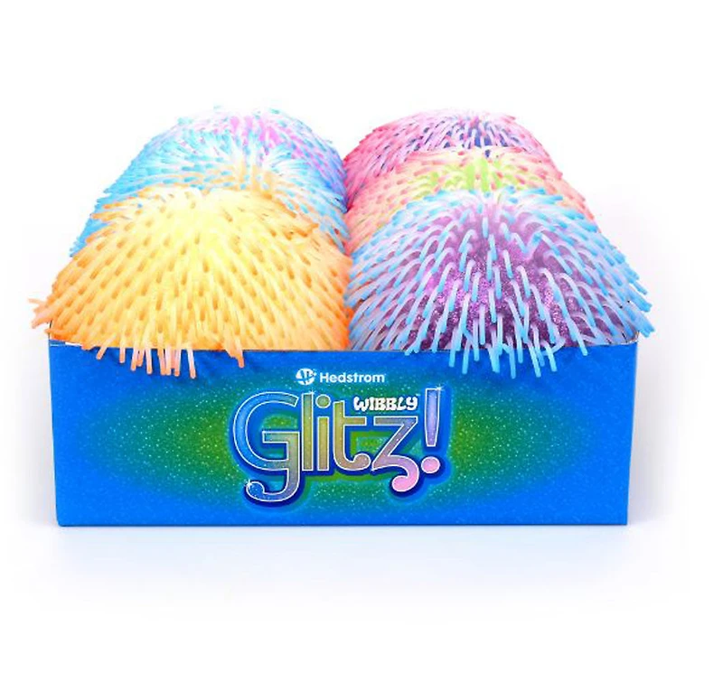Wibbly Glitz 2 Tone 8" Ball - Les couleurs et les motifs peuvent varier - Une balle aléatoire par achat