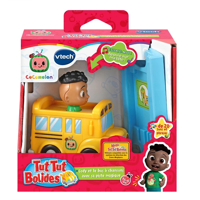 VTech CoCoMelon Tut Tut Bolides - Cody et le bus à chansons - Édition française