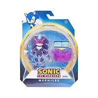 Figurine Sonic de 4 pouces - Mephiles the Dark avec Socle de brume violette
