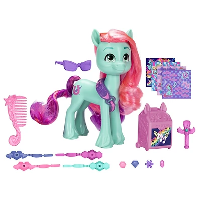 My Little Pony : Marquons les esprits, Fête et beauté, inclut poney et 17 accessoires de beauté - Notre exclusivité