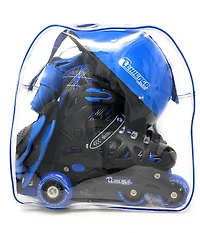 Chicago Skates Adjustable Blue Rollerblade Combo Set Size