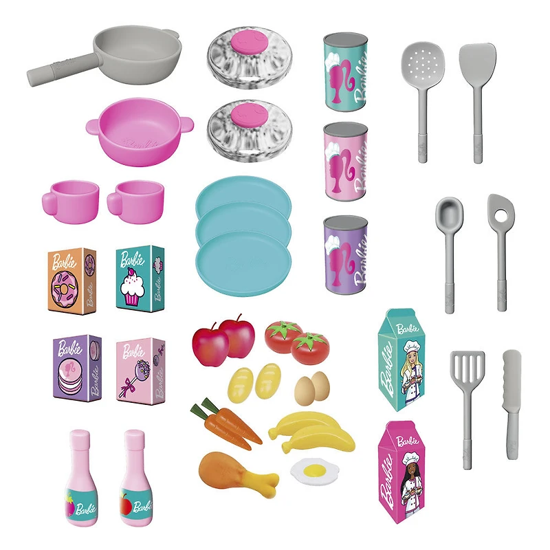 Cuisine Barbie avec 40 accessoires