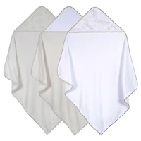 Just Born - 3 Pack Hooded Towel - Natural Leave