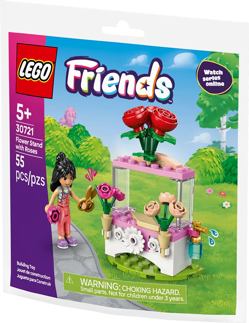LEGO Friends Le kiosque de fleurs avec des roses 30721