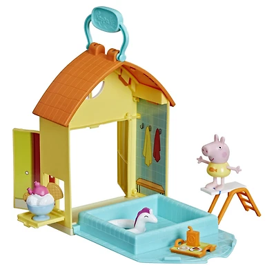 Peppa Pig Peppa's Adventures Peppa's Swimming Pool Fun Playset Preschool Toy,