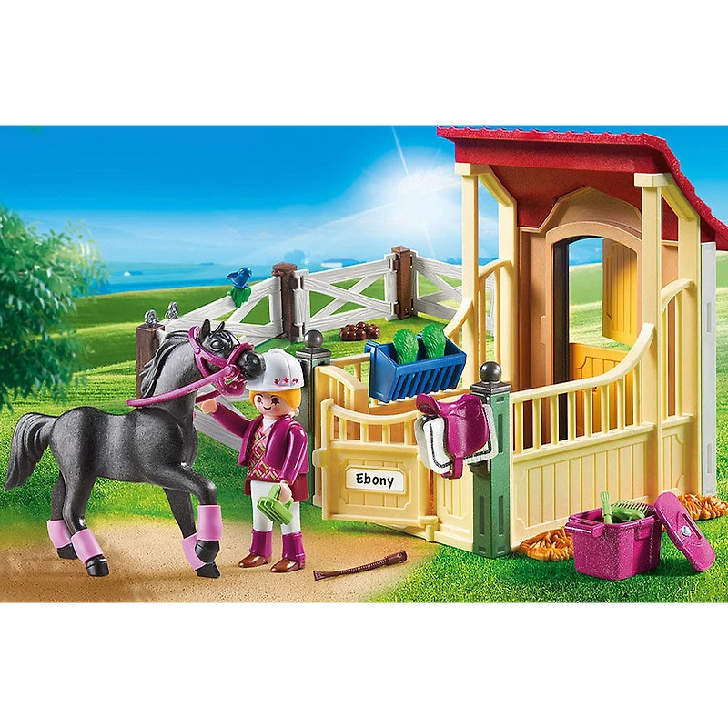 Playmobil - Box avec cavalière et pur-sang Arabe (6934)