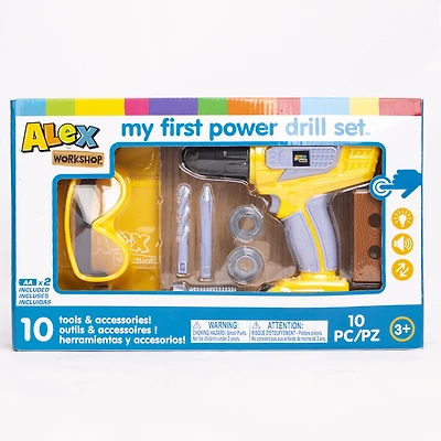 ALEX Workshop - 10 Pcs Power Drill Set