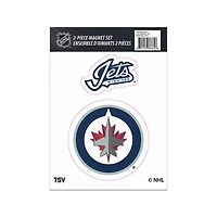 Ensemble de 2 aimants des Winnipeg Jets de la LNH