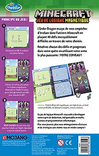 Thinkfun - Jeu de voyage magnétique Minecraft - Édition française