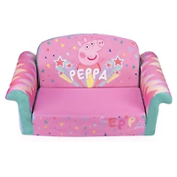 Mobilier Marshmallow - Canapé dépliable en mousse 2-en-1 pour enfants - Peppa Pig