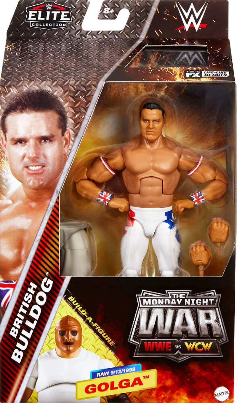 WWE-Monday Night Wars British Bulldog-Coffret figurine et accessoires