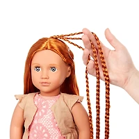 Our Generation Patience Poupée à coiffer 46 cm avec livret de coiffures - Édition anglaise