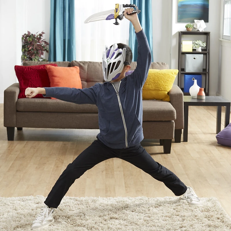 Power Rangers Dino Fury, Équipement du Chevalier du Néant, inclut masque et sabre