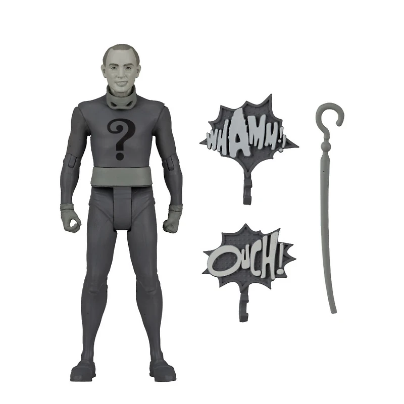 DC Retro 6" Wave 5 Batman 66 - Riddler (Black and White TV Variant) - Notre exclusivité