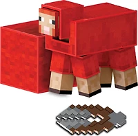 Minecraft Diamond Level Sheep Action Figure & 3 Accessories, 5.5-inch Collector Scale