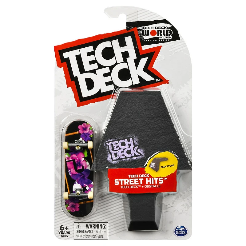 Tech Deck, Street Hits, DGK Skateboards Fingerboard with Sculpture Obstacle