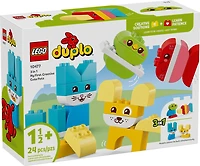 LEGO DUPLO Mon premier Les Animaux de Compagnie Créatifs 3 en 1, Jouet de Construction Créative pour les Tout-petits 10477