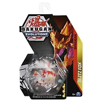 Bakugan Evolutions, Blitz Fox (Diamond), Figurine articulée de 5,1 cm et carte à collectionner