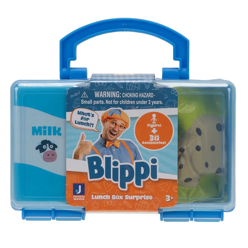 Blippi - Boîte à lunch avec figurines mystères de luxe de 7,6 cm